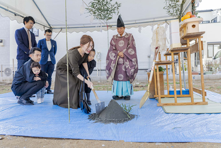 カジャデザイン 地鎮祭 鍬入れの儀