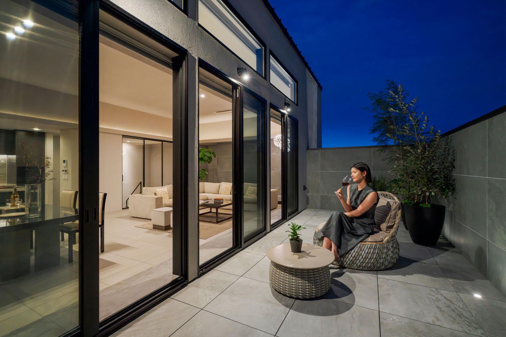 注文住宅 建築事例 バルコニー