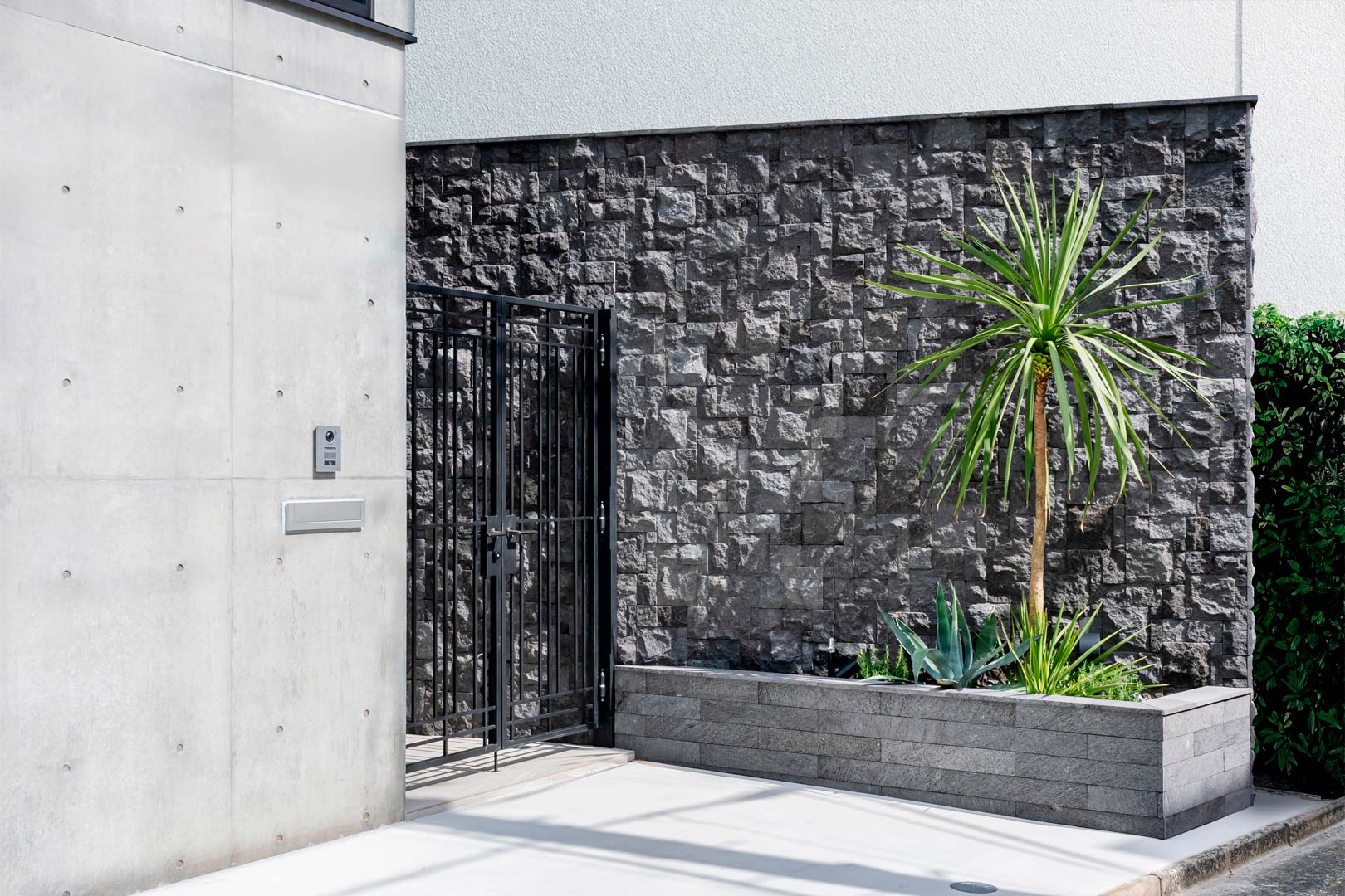 注文住宅 建築事例 アプローチ