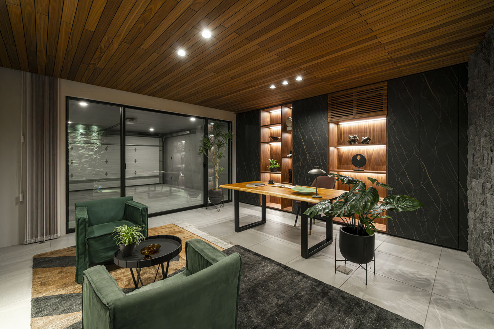 注文住宅 建築事例 ガレージ オフィス